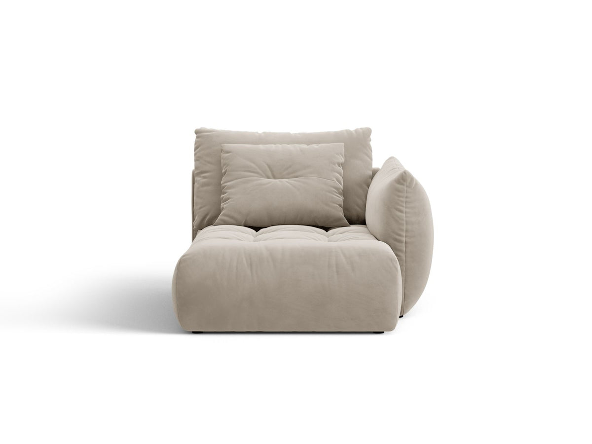 Bloom — Chaise Longue (112x152x97 cm) Light Beige (Casino Pearl) Right