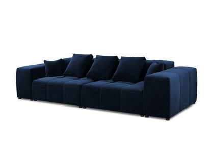 Rome — Sofa Royal Blue (Salvador 5) Black Plastic