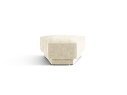 Miley — Pouf Light Beige (Haga 23) Black Plastic
