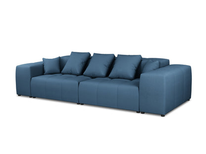 Rome — Sofa Dark Blue (BABEL BLUE) Black Plastic