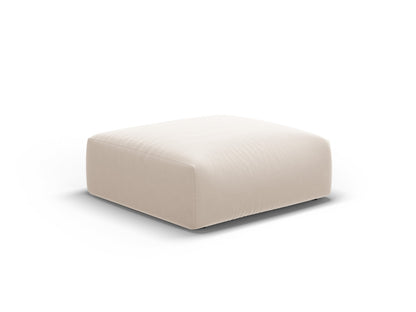 Matera — Pouf Beige (Salvador 1) Black Plastic Left