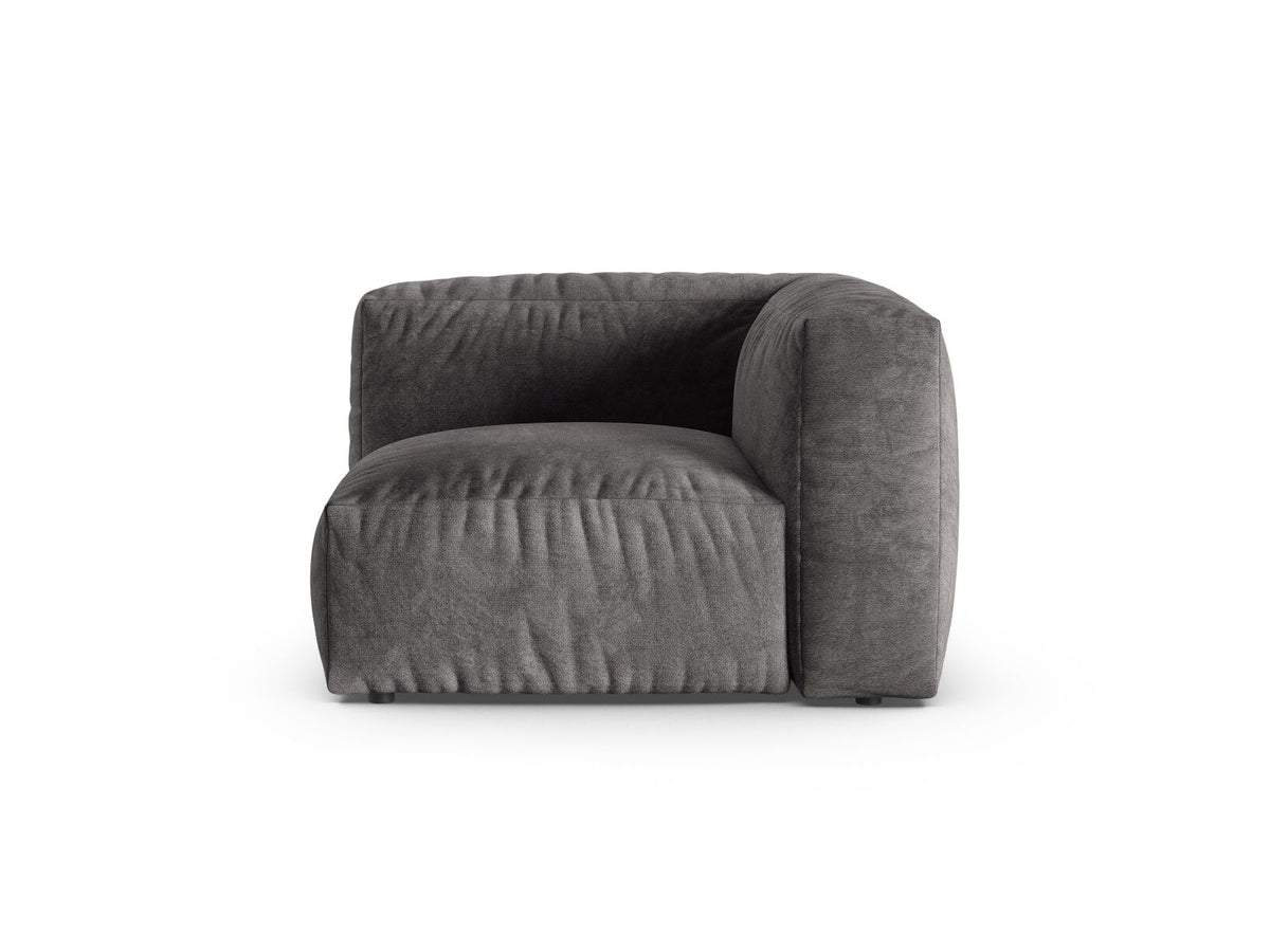 Martina — Modular Sofa Grey (Vogue 15) Black Plastic Unknown