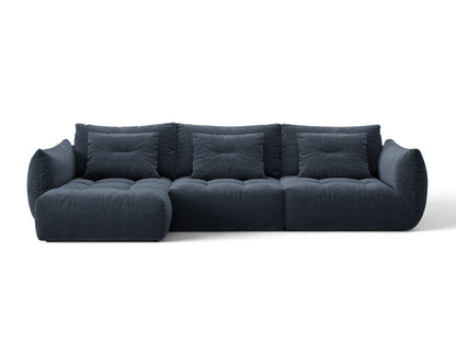 Bloom — Corner Sofa (327x152x97 cm) Navy Blue (Wind 77) Left