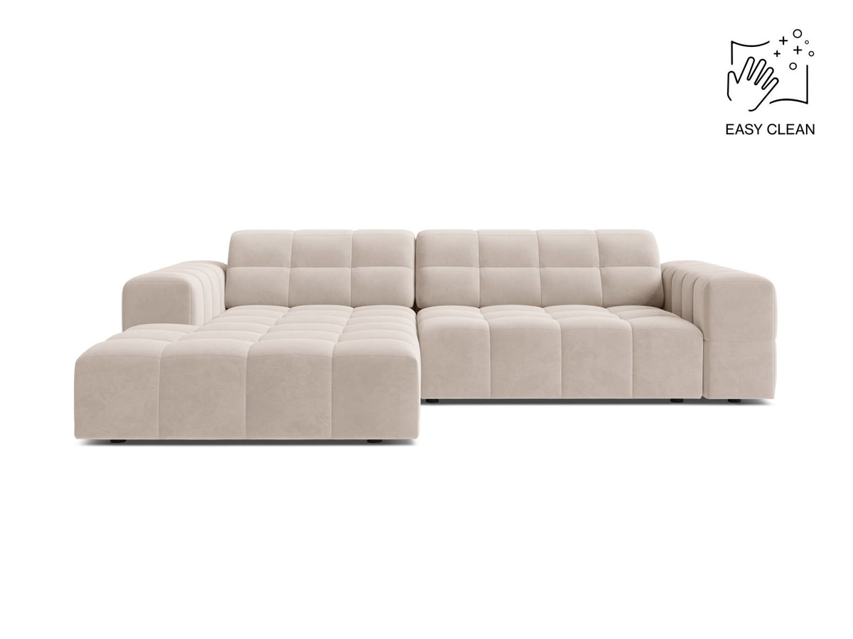 Jennifer — Corner Sofa (234x167x78 cm) Light Beige (Venus 2927) Left