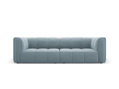 Moritz — Sofa Light Blue (Bluvel 06) Black Plastic