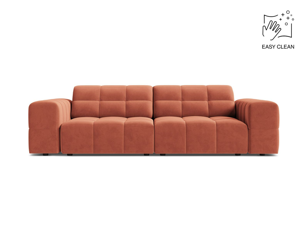Jennifer — Sofa Coral (Venus 2933) Black Plastic