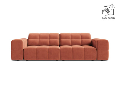 Jennifer — Sofa Coral (Venus 2933) Black Plastic