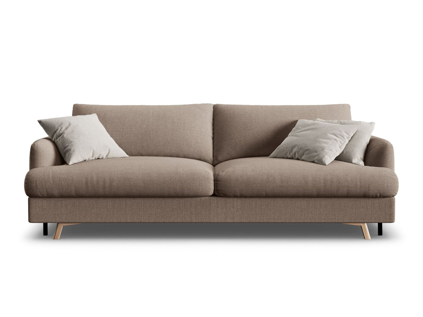 Naomi — Sofa Cappuccino (Liberty 5) Black Metal