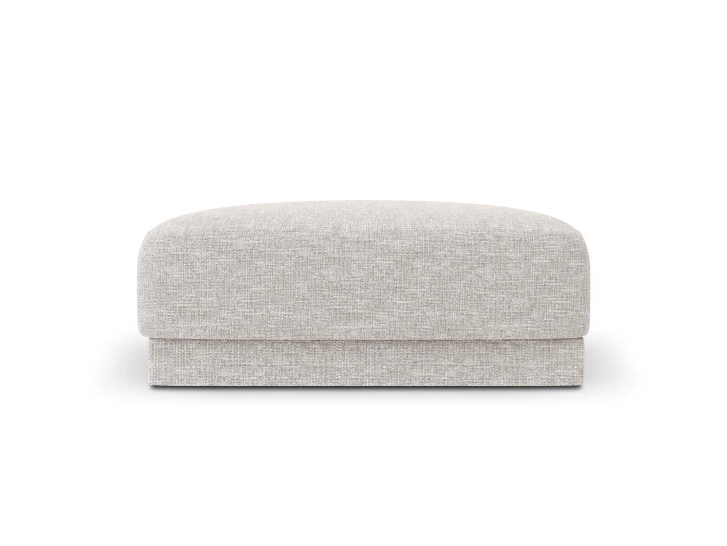 Miley — Pouf Silver (Eden 17 Silver) Black Plastic