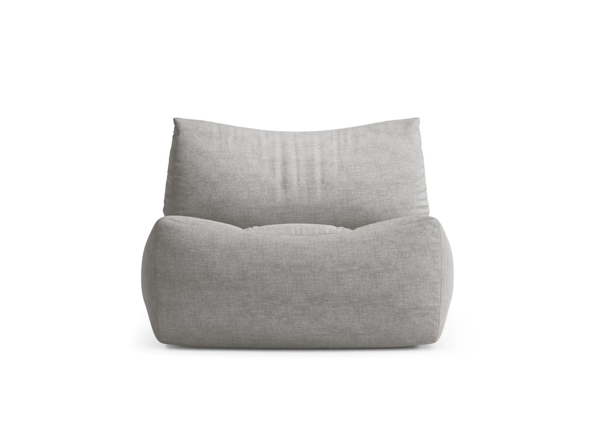 Tove — Armchair Light Grey (Boston Light Grey) Black Plastic