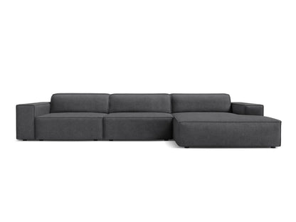 Jodie — Corner Sofa (284x162x77 cm) Dark Grey (Baloo 2083) Right