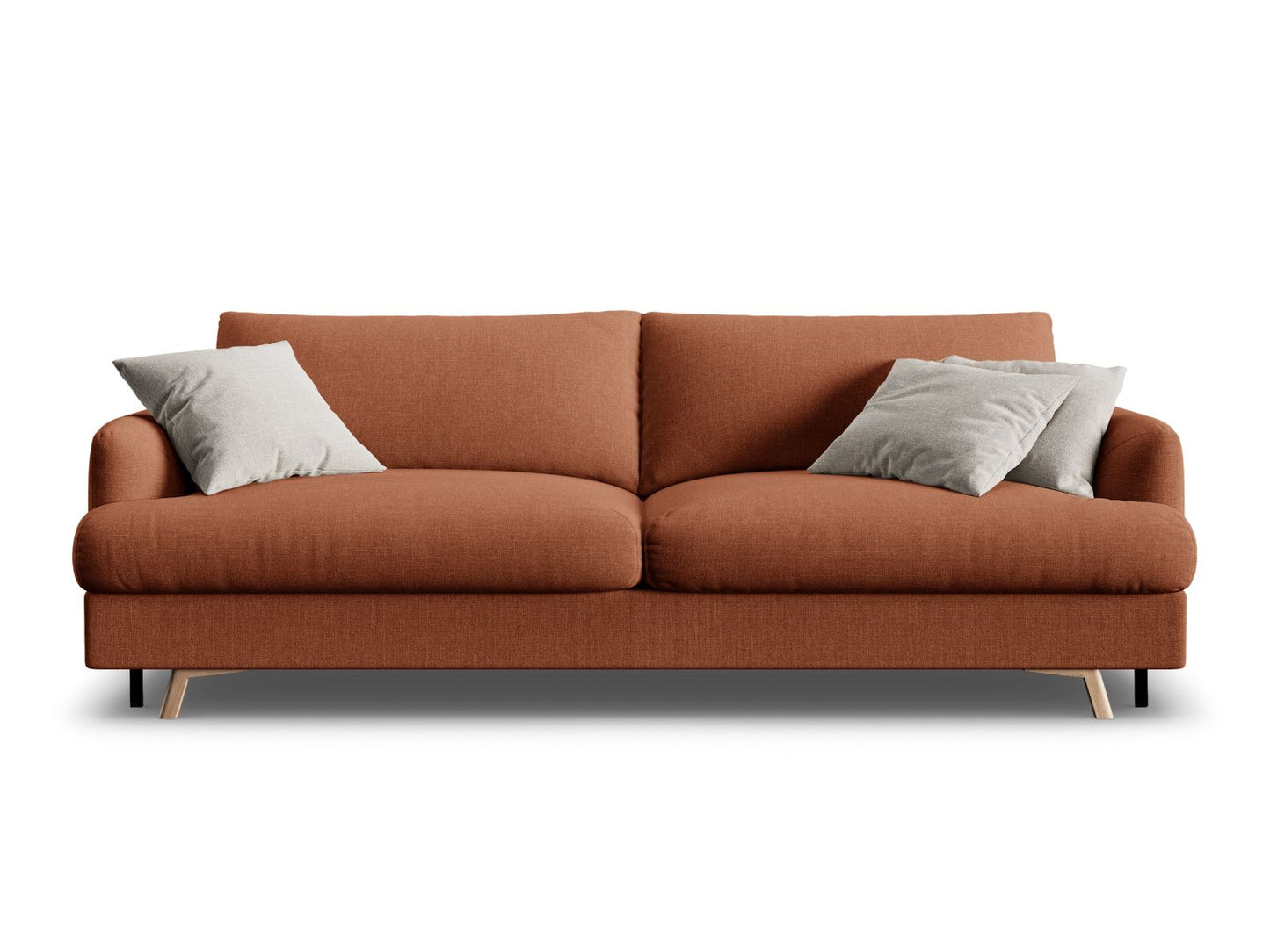 Naomi — Sofa Brick (Liberty 9) Black Metal