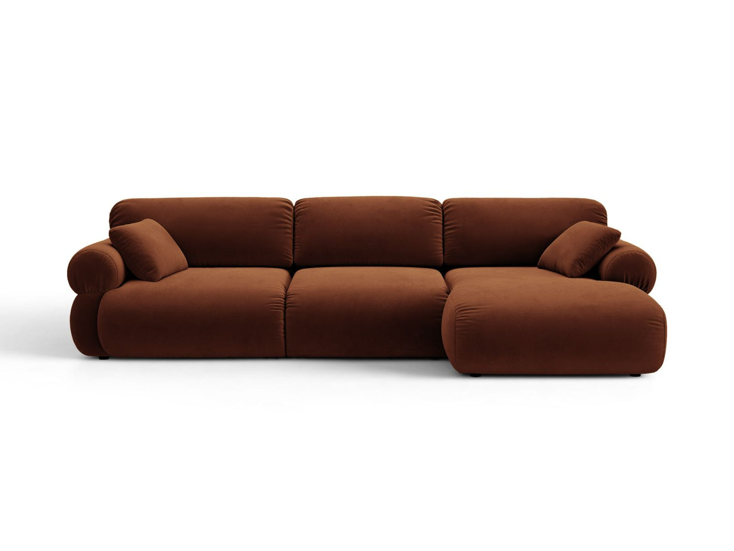 Ophelia — Corner Sofa (297x164x84 cm) Brown (Salvador 15) Right