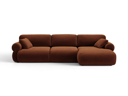 Ophelia — Corner Sofa (297x164x84 cm) Brown (Salvador 15) Right