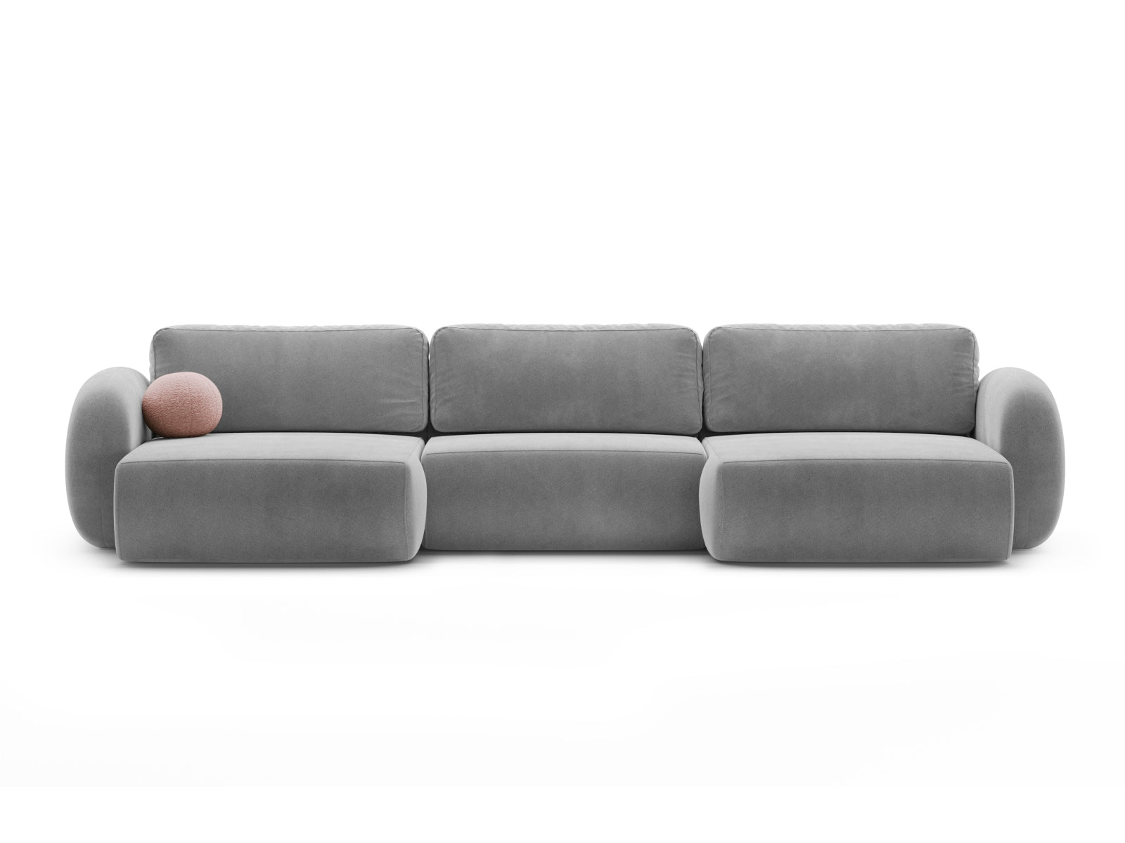 Tonale — Panoramic diivan tumehall (Magic Velvet 2241) must plastik paremal