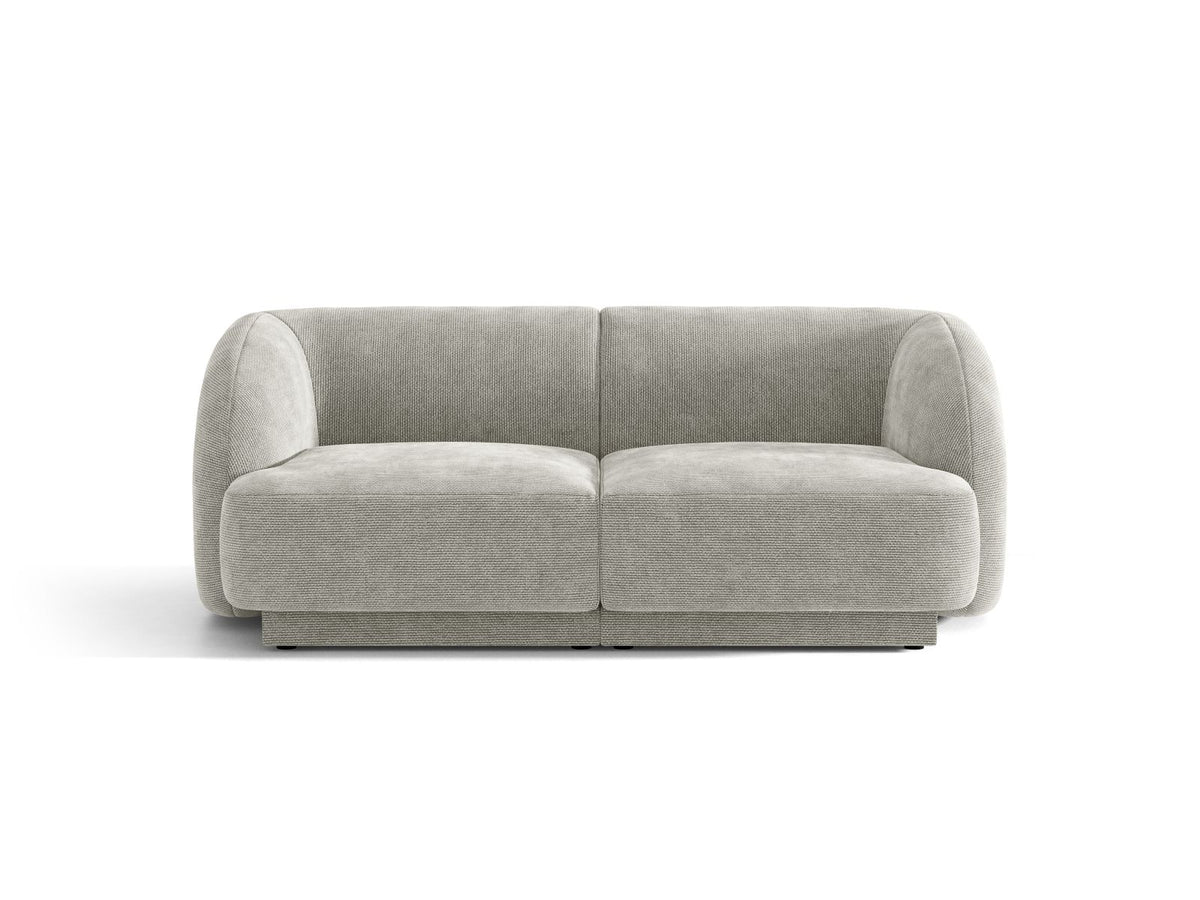 Miley — Sofa Light Grey (Haga 06) Black Plastic