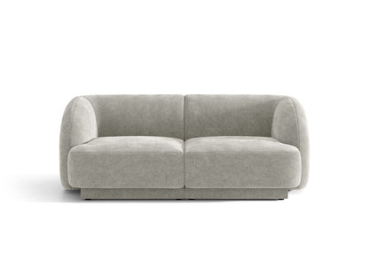 Miley — Sofa Light Grey (Haga 06) Black Plastic