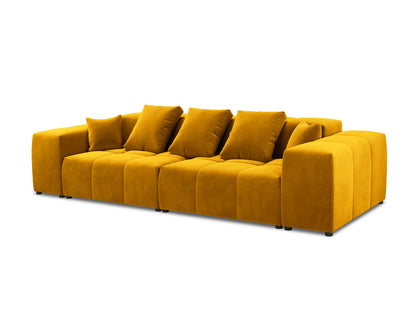 Rome — Sofa Yellow (Salvador 10) Black Plastic