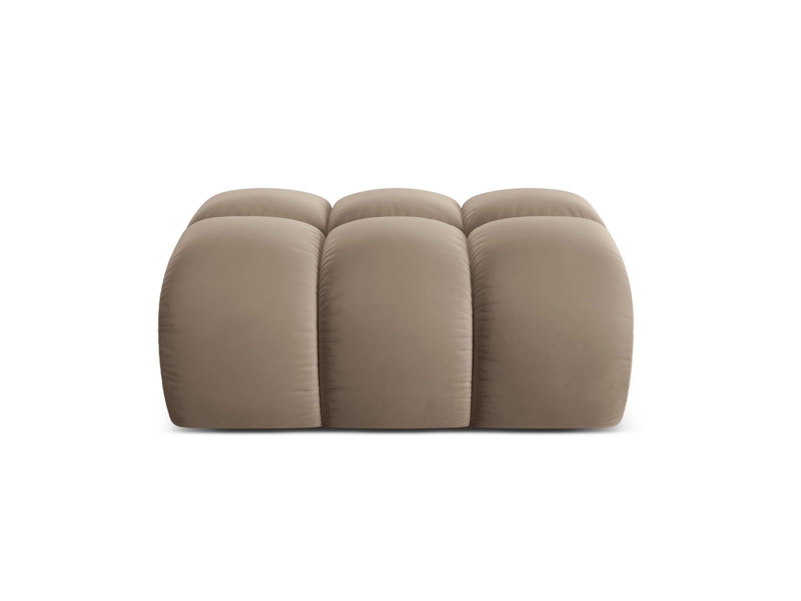 Treno — Pouf Cappuccino (Bluvel 40) Must plastik
