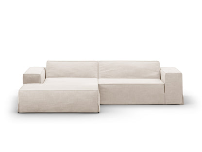 Jodie — Corner Sofa (224x162x77 cm) Beige (LINS 22) Left