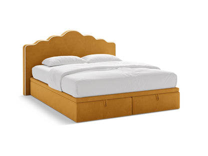 Dream — Bed (160x211x122 cm) Ivory && Mustard (Magic Velvet 2256 && Magic Velvet 2288)