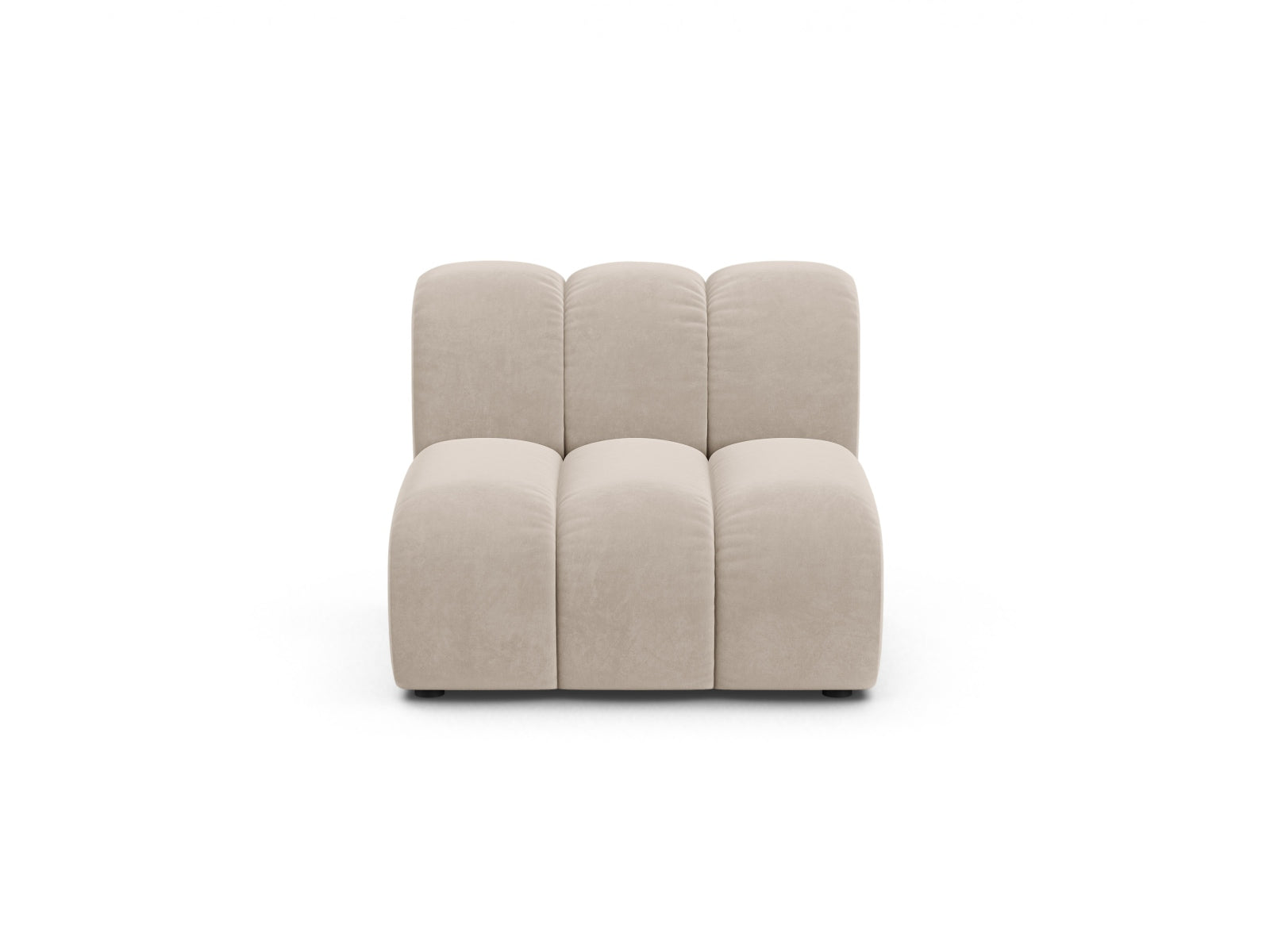Lupine — Modular Sofa Beige (Salvador 1) Black Plastic