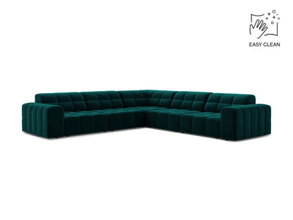 Jennifer — Corner Sofa (285x285x78 cm) Deep Petrol (Venus 2911)