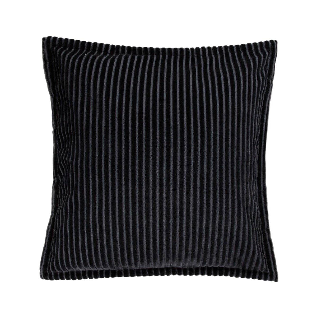 SAMT Black Velour Corduroy Cushion Cover 45x45 cm