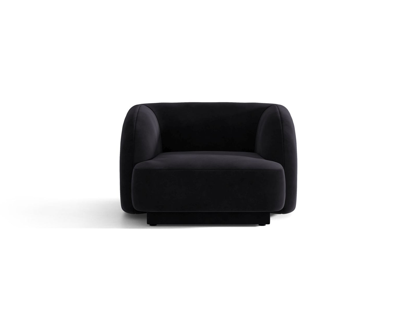 Miley — Armchair Black (Venus 2923) Black Plastic