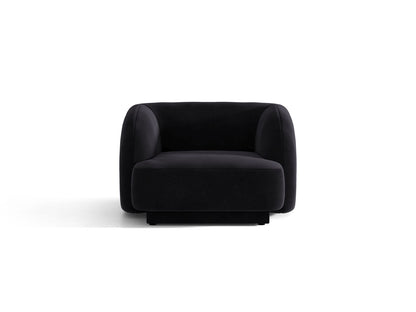 Miley — Armchair Black (Venus 2923) Black Plastic