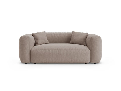 Martina — Sofa Dark Beige (Boston Trufa) Black Plastic