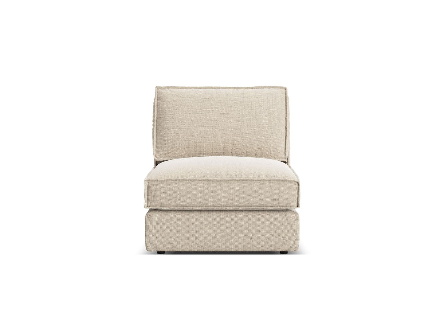 Pola — Modular Sofa Beige (BABEL TOFFEE) Black Plastic
