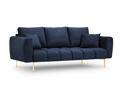Hastings — Sofa Royal Blue (Fancy 79) Gold Metal