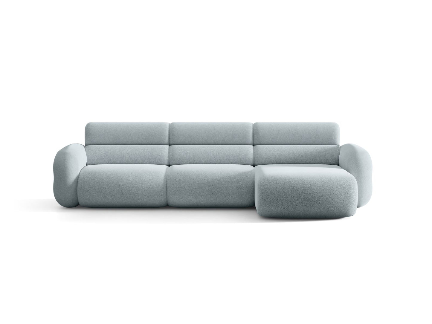 Neo — Corner Sofa (305x165x83 cm) Light Blue (Baloo 2086) Right