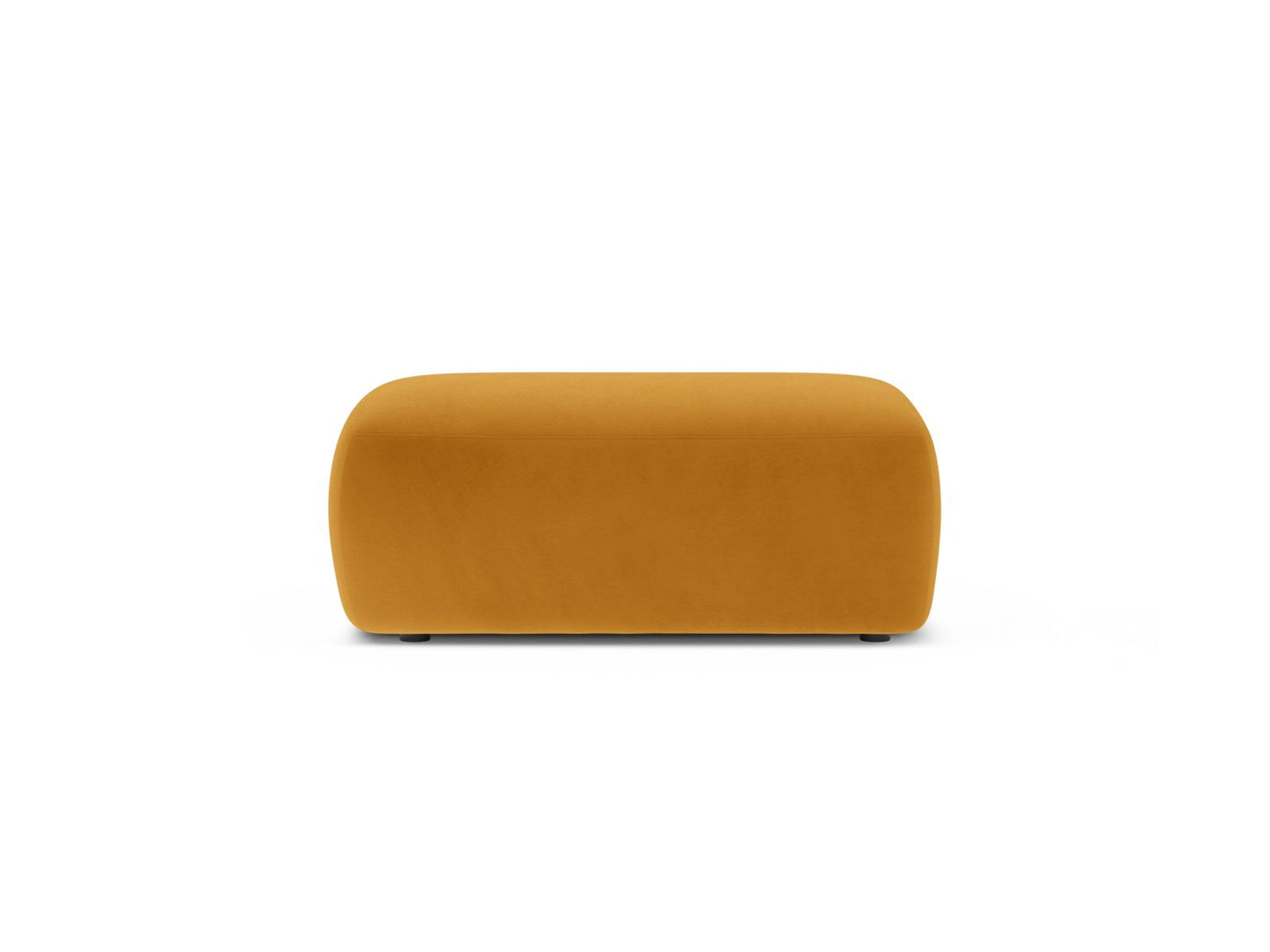 Kate — Pouf Yellow (Salvador 10) Black Plastic