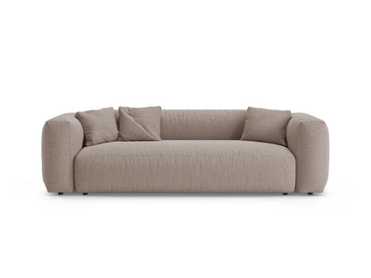 Martina — Sofa Dark Beige (Boston Trufa) Black Plastic