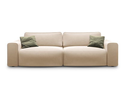 Victor — Sofa Nude (Paris Beige) Black Plastic