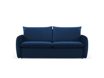 Vienna — Sofa Royal Blue (Bluvel 86) Black Plastic