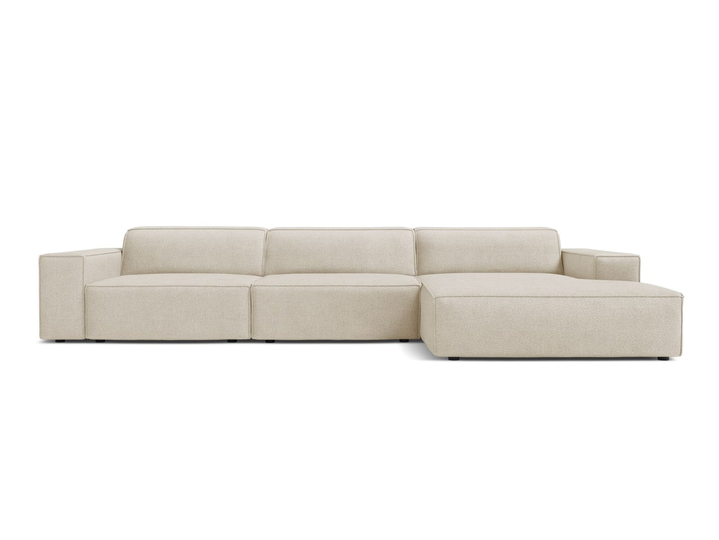 Jodie — Corner Sofa (284x162x77 cm) Beige (Baloo 2074) Right