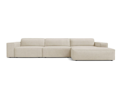 Jodie — Corner Sofa (284x162x77 cm) Beige (Baloo 2074) Right