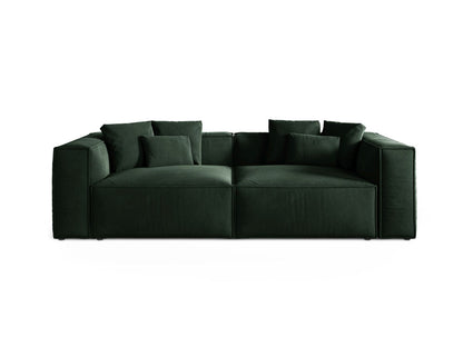 Aveiro — Sofa Bottle Green (Casino Deep Green) Black Plastic