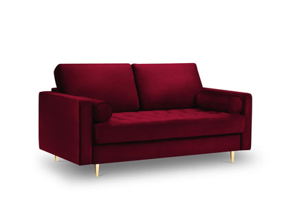 Aspen — Sofa Red (Salvador 13) Gold Metal