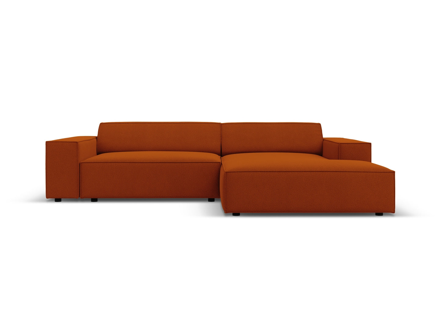 Jodie — Corner Sofa (224x162x77 cm) Terracotta (Megan 357) Right