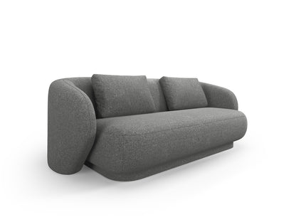 Camden — Sofa Dark Grey Melange (Legacy 18 Steel Grey) Black Plastic