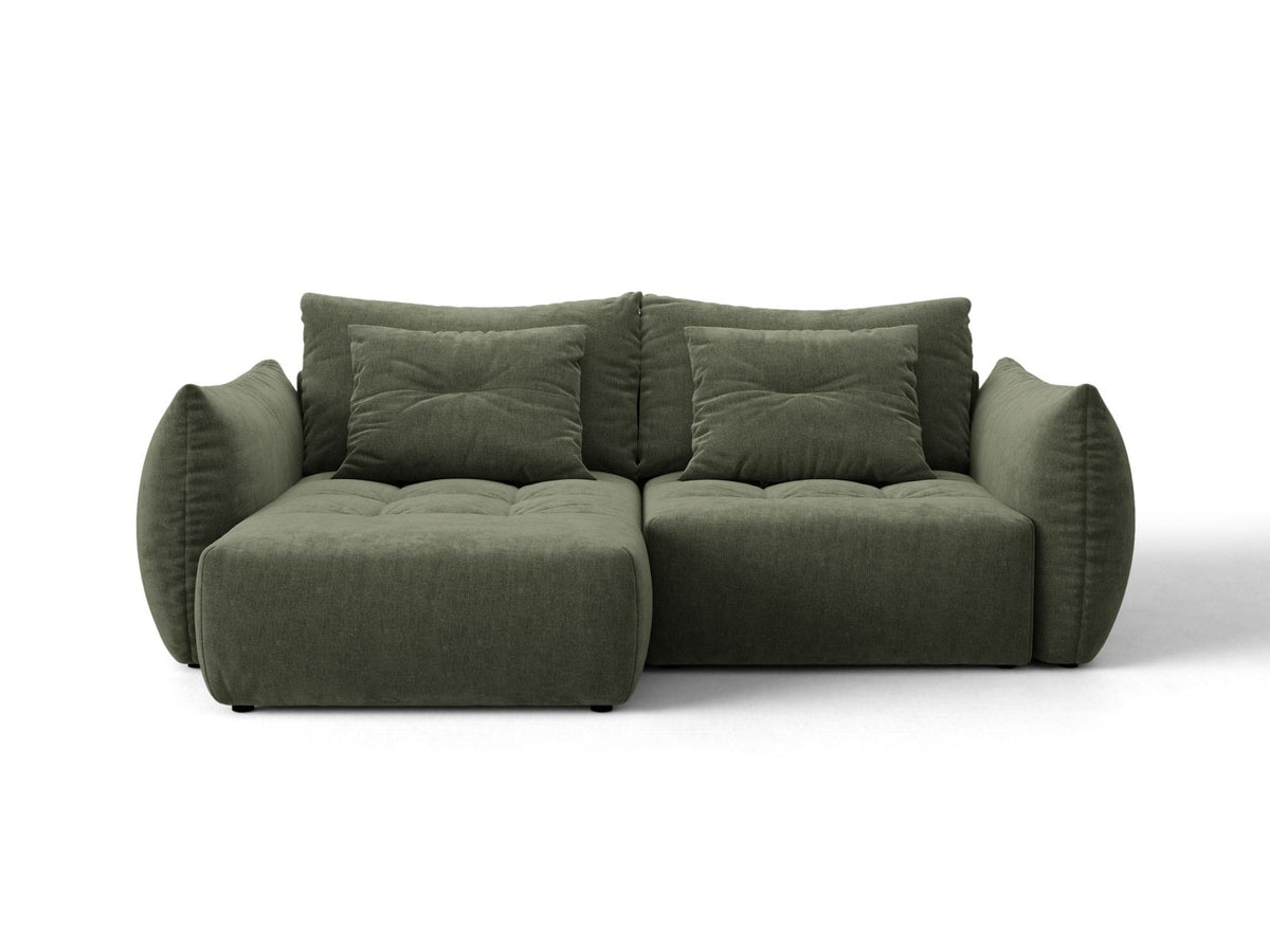 Bloom — Sofa (250x152x87 cm) Moss Green (Wind 75) Left