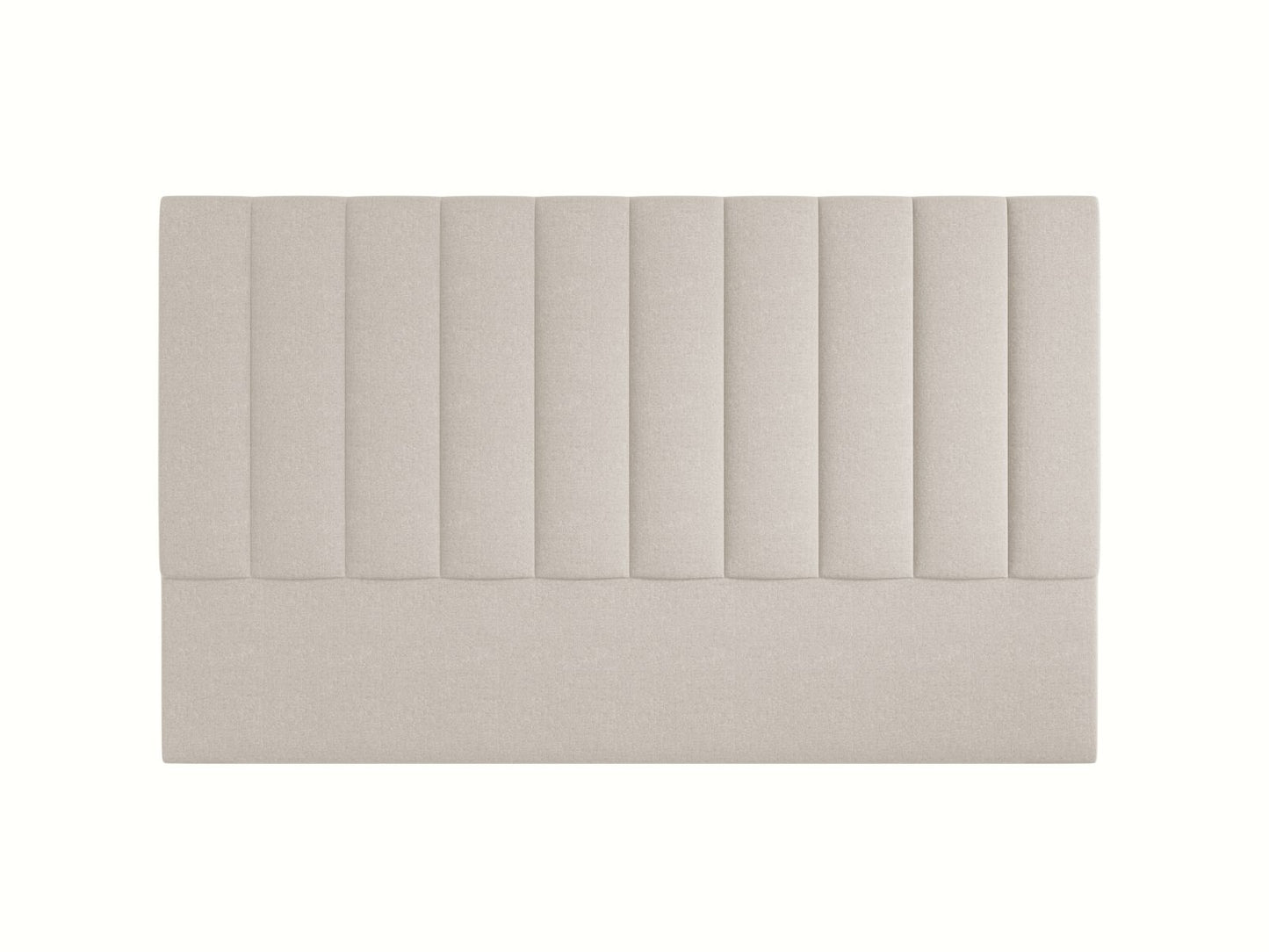 Marl — Headboard Dark Beige (Eden 4 Beige) Black Plastic