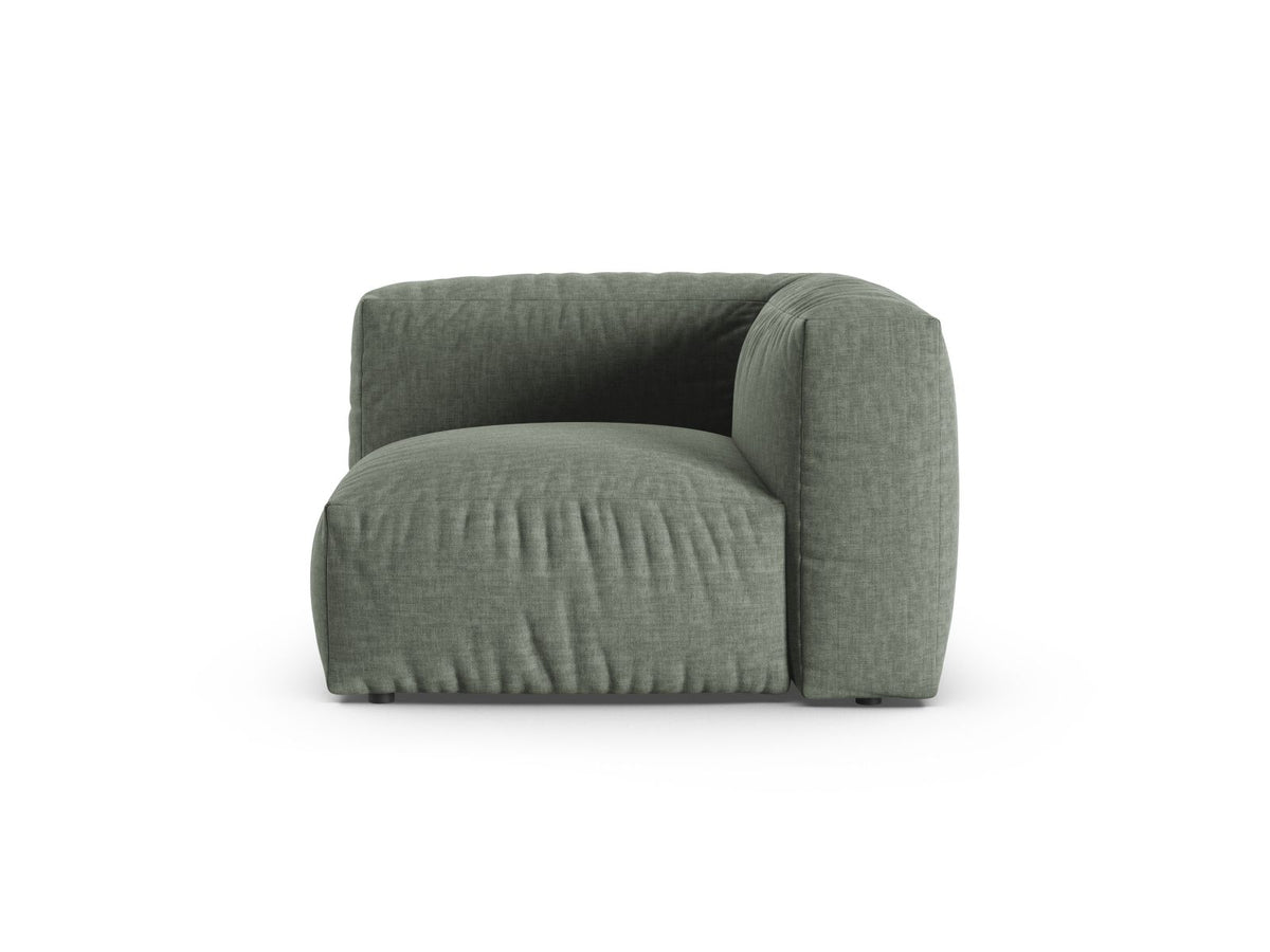 Martina — Modular Sofa Moss Green (Boston Water Green) Black Plastic Unknown