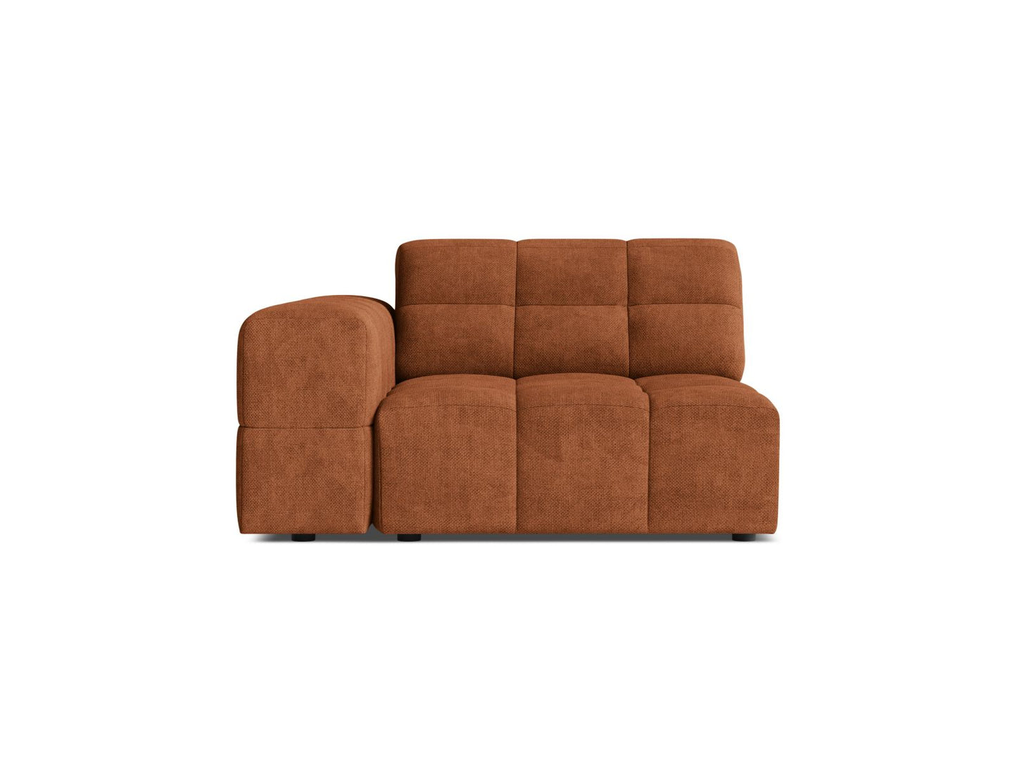 Jennifer — Modular Sofa (106x102x78 cm) Brick (Eden 10 Terra) Left