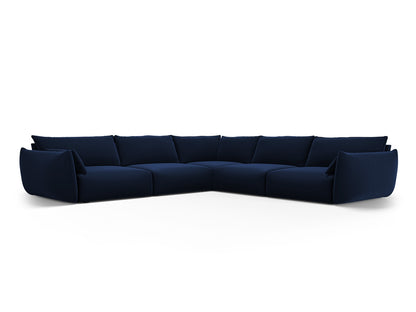 Matera — Corner Sofa Royal Blue (Salvador 5) Black Plastic