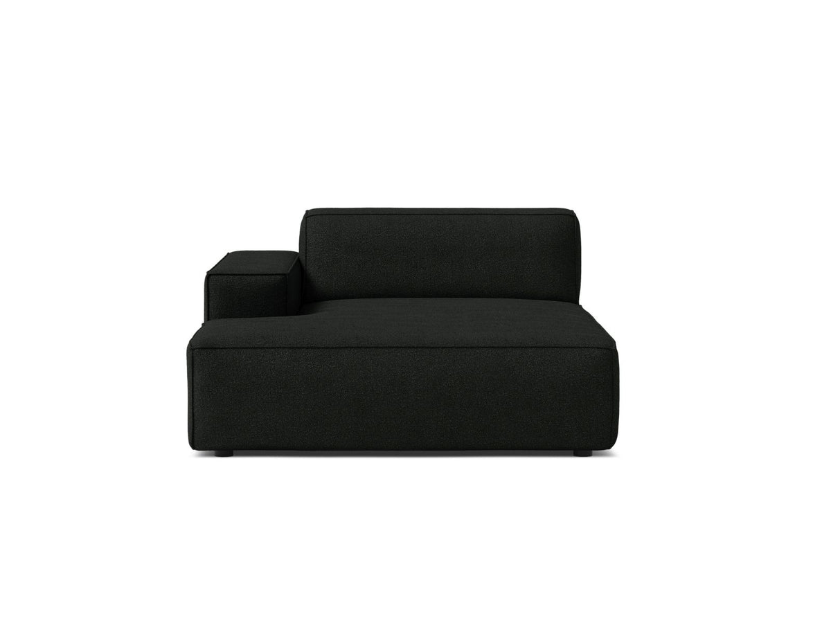 Jodie — Chaise Longue Black (Baloo 2082) Black Plastic Left
